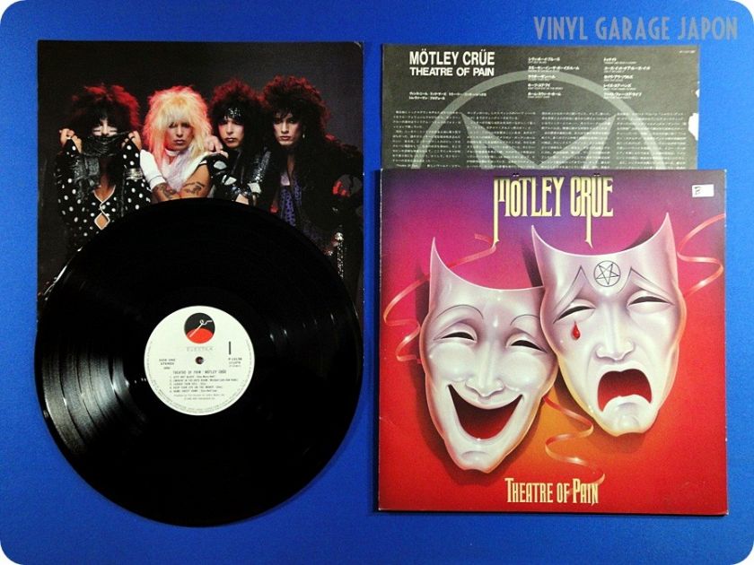 MOTLEY CRUE Theatre Of Pain Japan Press Vince Neil LP v314  