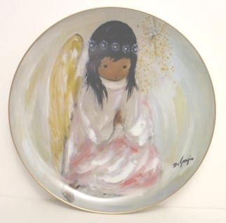 LITTLE PRAYER   THE CHRISTMAS ANGEL   DeGrazia Plate  