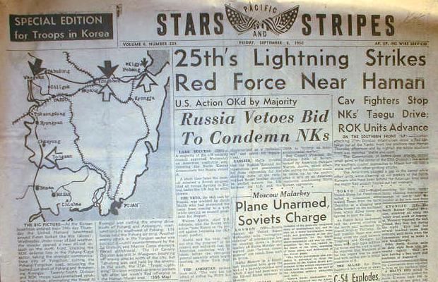 orgnl 1950 1953 KOREAN WAR Stars & Stripes newspapers  