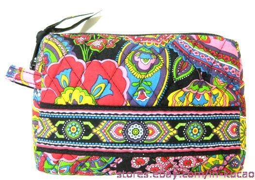 Vera Bradley Small Cosmetic in Symphony in Hue Case Bag  