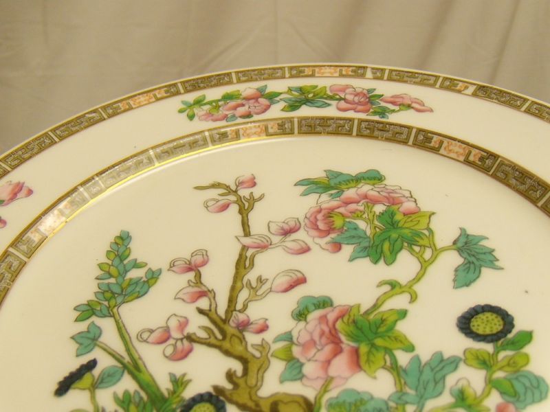 LENOX CHINA 12 VINTAGE L1 INDIAN TREE B&B SMALL PLATES  