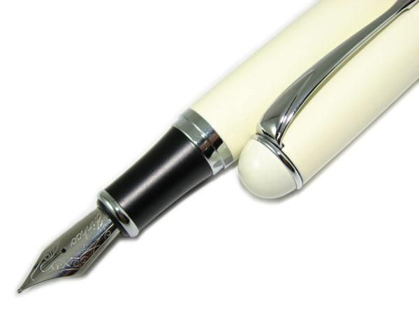 ANJ79 JINHAO 750 MILK WHITE IVORY WHITE MEDIUM NIB FOUNTAIN PEN  