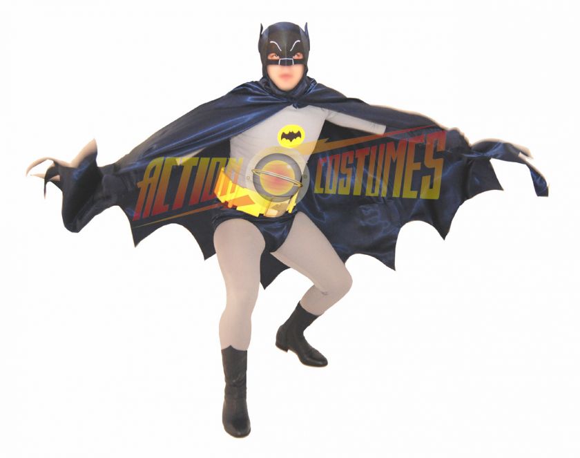 Complete Batman DELUXE COSTUME 60s Style FREE BATARANG  