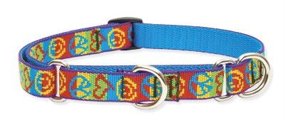 Lupine 3/4 Martingale Dog Collar 10 14 Peace Pup  