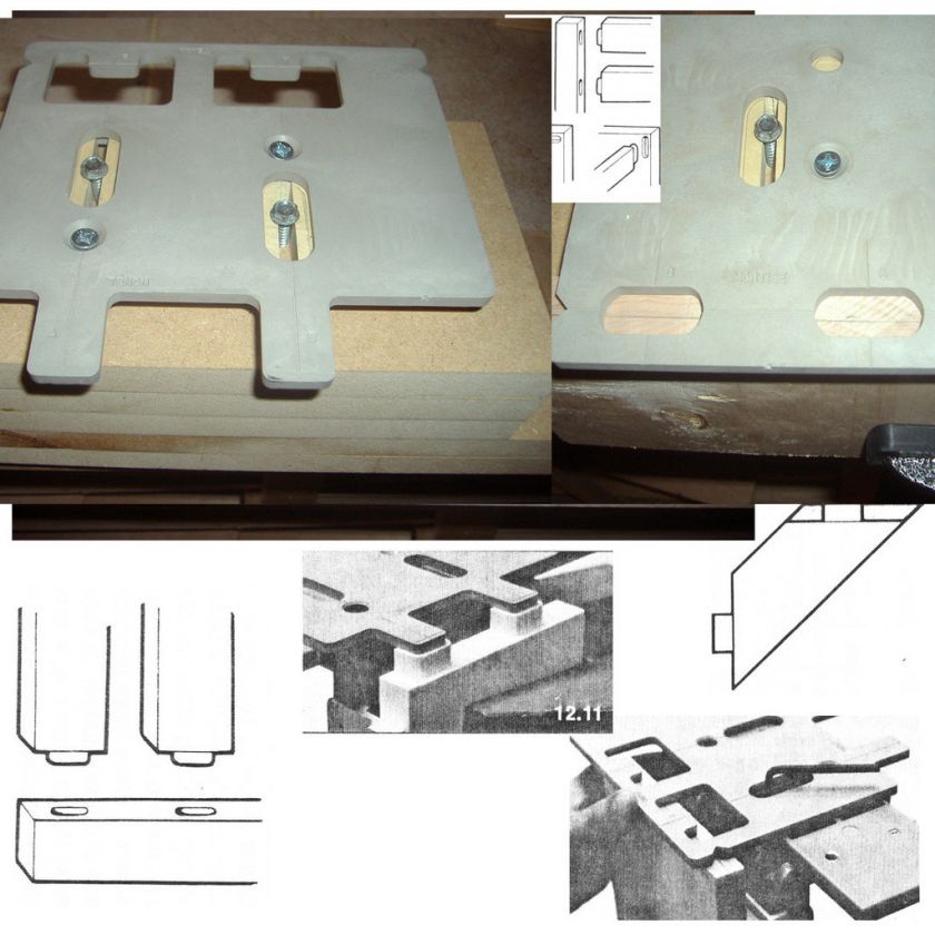 UNIVERSAL COMBO MORTISE & TENON TEMPLATE JIG DOVETAIL  