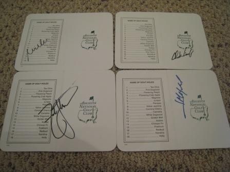 Charles Coody Masters Golf Scorecard Signed Auto  