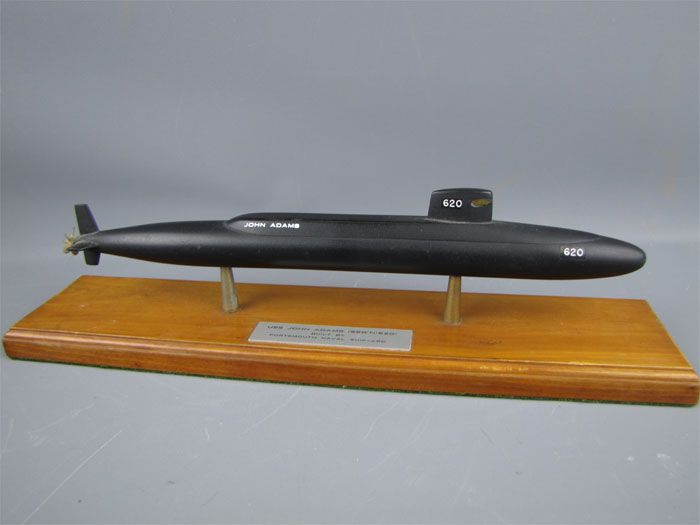 Vintage USS John Adams SSBN 620 Nuclear Submarine Model  