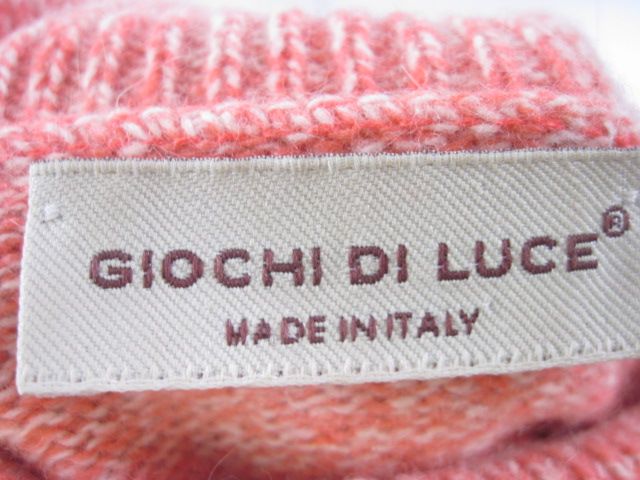 GIOCHI DI LUCE Coral Cashmere Turtleneck Sweater Sz. S  