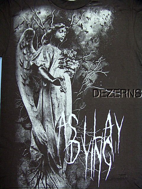 AS I LAY DYING ANGEL SPIRIT MENS T SHIRT X LARGE  