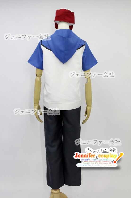 New Pokemon Ash Ketchum Cosplay Costume Any Size  