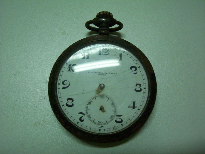 ANTIQUE MOVEMENT OF POCKET WATCH FOR PARTS TROVATO  