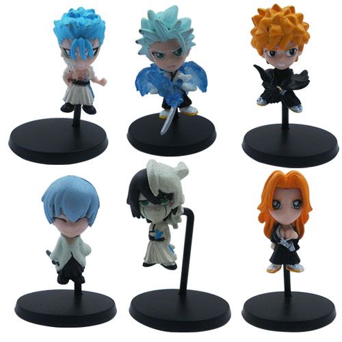 6x Bleach Hitsugaya Toshiro Kurosaki Ichigo Figure Set  