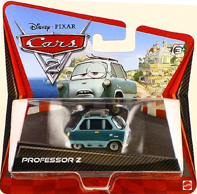 DISNEY 2011 PIXAR CARS 2 PROFESSOR Z #6 CAR  