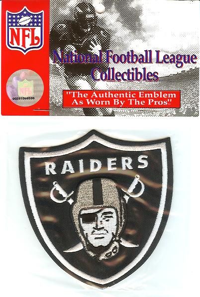 OAKLAND RAIDERS OFFICIAL NFL LICENSED JERSEY PATCH  