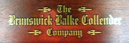 Brunswick Balke Collender Reproduction Small Rack Decal  