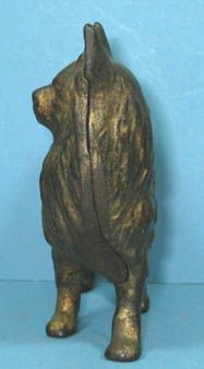 1928 SPITZ CAST IRON DOG TOY BANK GUARANTEED OLD & AUTHENTIC BEAUTIFUL 