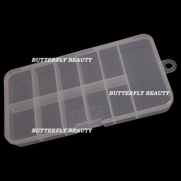 Empty French False Nail Art Tips Box Case Tool X08  