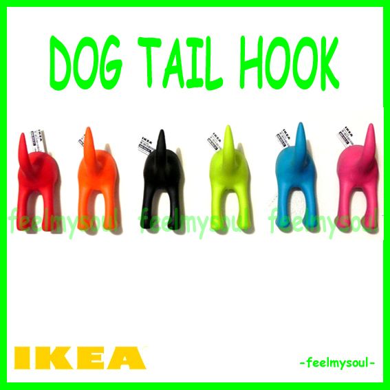 Ikea Bastis Dog Tail Rubber Hook  