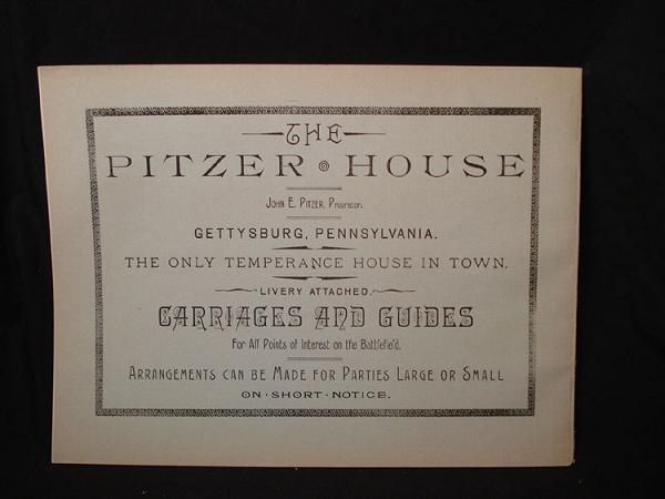 GETTYSBURG PA BATTLEFIELD GUIDE ~ PITZER HOUSE MUSIC  