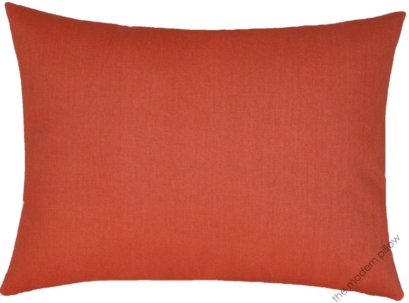 12x16 SOLID ORANGE CANYON indoor / outdoor throw pillow cover  