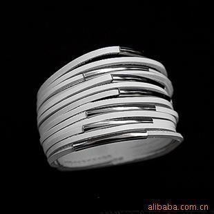 White Thirteen Multi layer PU Leather Bracelet R073W  