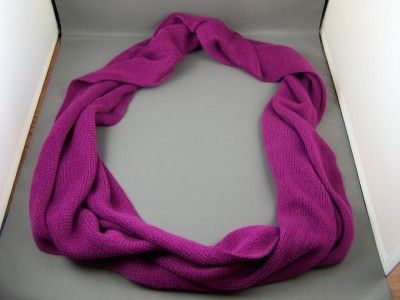Magenta long circular infinity loop circle scarf SOFT  