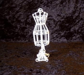 12 Dolls house Miniature Mannequin White Wire Dummy  