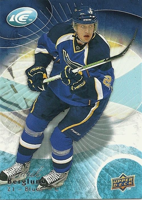 75 PATRIK BERGLUND 2009 10 Upper Deck Ice BLUES  