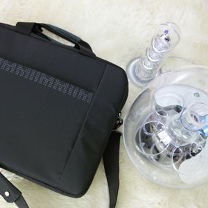 Slim Laptop Bag Black Color with Shoulder Strap for 10.2 11.6 Laptop 