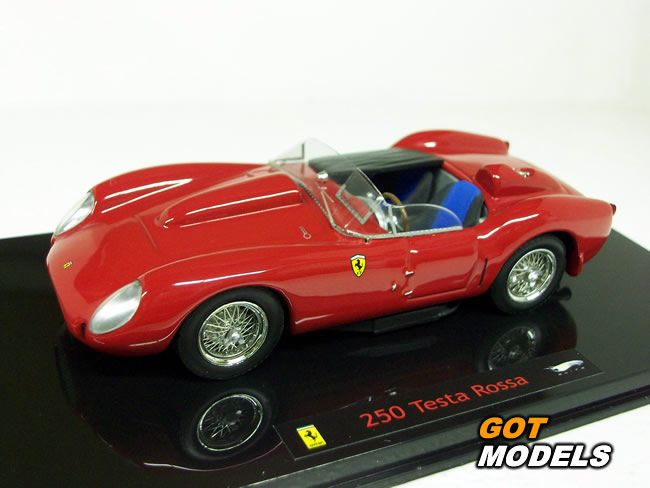 FERRARI 250 TESTAROSSA  1/43 SCALE MODEL BY HOT WHEELS ELITE IN RED 