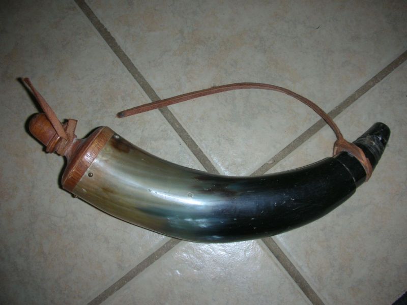 Vintage 12 Black Powder Horn  