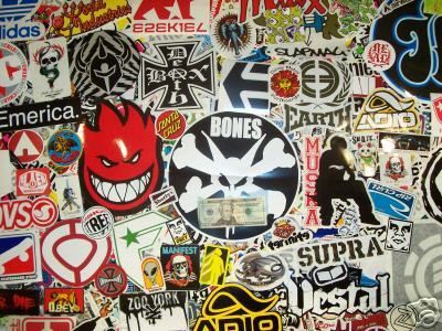 SKATEBOARD STICKER LOT VTG BLIND DC OBEY ELEMENT ZORLAC  