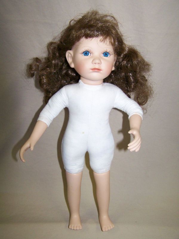 Geppeddo Cheerleader Doll Red White Clothing Needs TLC  