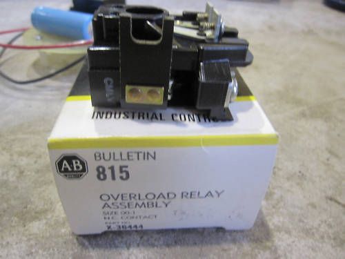 ALLEN BRADLEY 815 X 36182 OVERLOAD RELAY LEFT HAND SIZE 00 0 1 NC 