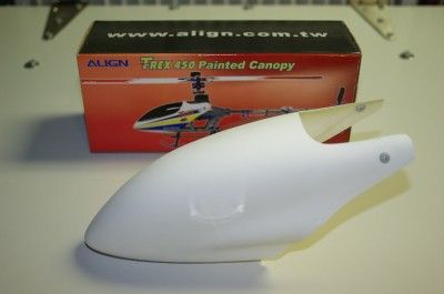 Trex 450 Canopy, Fiberglass Paintable New in Box 450V2  