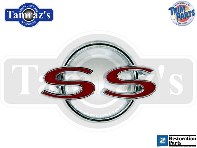 1964 Malibu  SS  Trunk Deck Lid Emblem   USA  