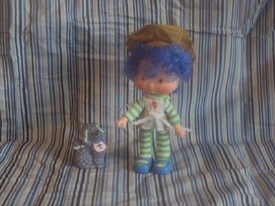 Vintage Strawberry Shortcake CREPE SUZETTE Doll & PET  