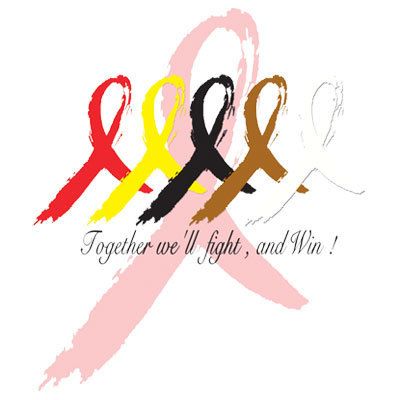 Together Well Fight & Win Ribbons Breast Cancer Awareness T Shirt 