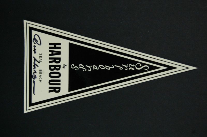 Signed Rich Harbour Surfboard Sticker  