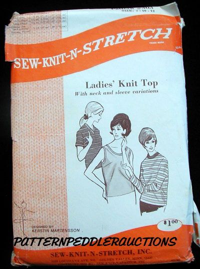 LADIES STRETCH KNIT TOPS Fabric Pattern 31 34bs KERSTIN  