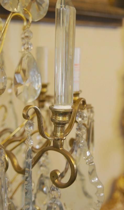 Pair French Empire Ormolu Candelabras Candles  