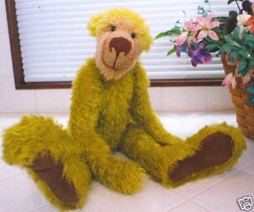 Mohair/Plush Split Pea Teddy Bear Pattern  