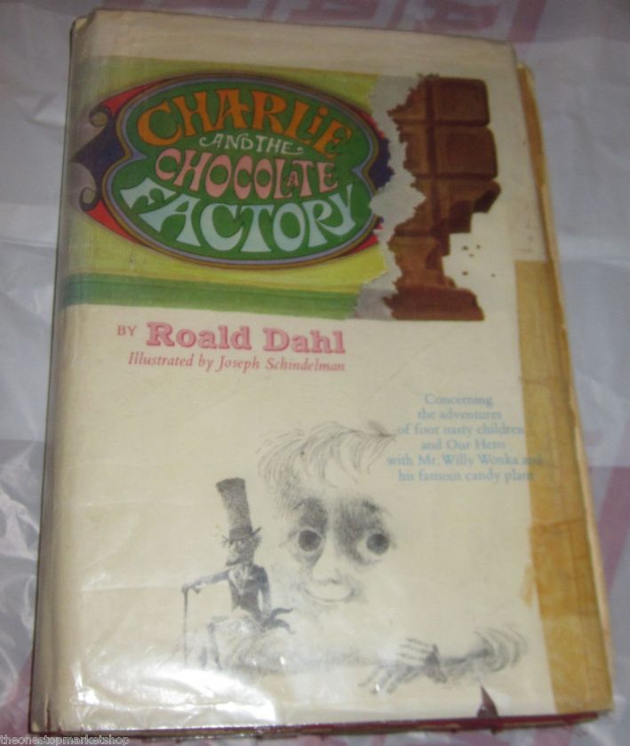 Vintage 1964 Charlie and the Chocolate Factory HB DJ Hardcover Book 