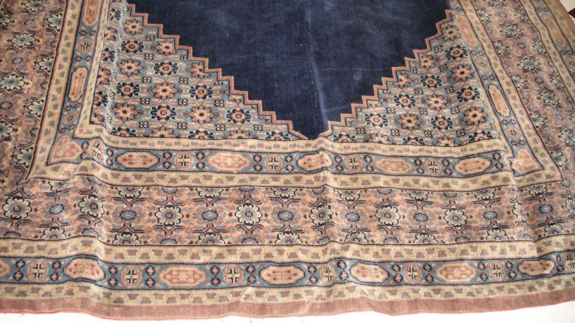 ANTIQUE FRENCH VELVET RUG   TABLE COVER   DRAPE PANEL  