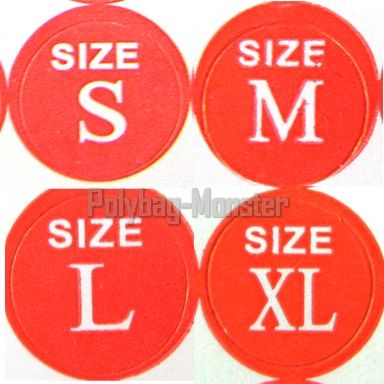 448Pcs Size Labels Stickers Small Medium Large Xlarge  