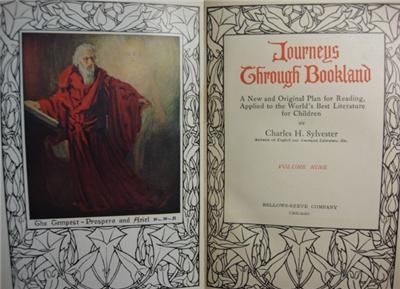 1909 11 VOL  THROUGH BOOKLAND CHARLES SYLVESTER  