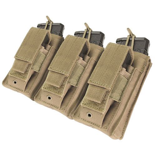 Condor MA55 MOLLE Triple Kangaroo Rifle/Pistol Mag Pouch NIP  