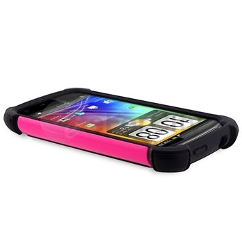   TRIPLE COMBO HARD SOFT CASE COVER FOR HTC SENSATION 4G ACCESSOR  