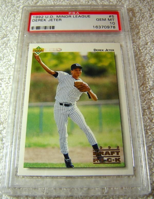 1992 UPPER DECK #5 ROOKIE DEREK JETER PSA GEM 10  