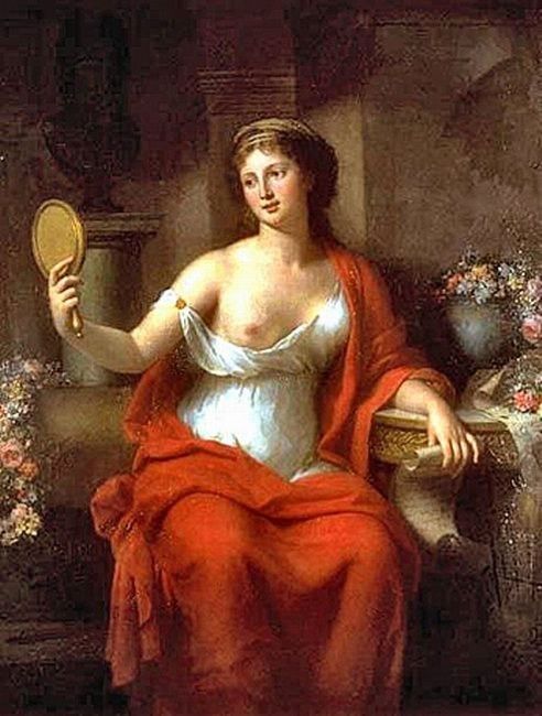 Self Portrait Marie Bouliard Gerome oil painting repro  